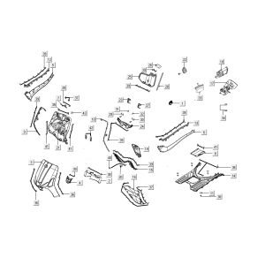 Kappen - Beplating Kymco Like 50 Euro 4 2018→ deep ocean blue