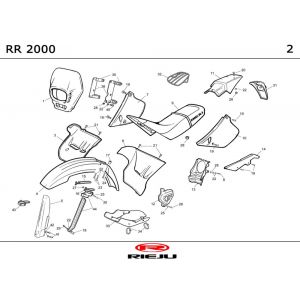 Kappen - Beplating Rieju RR castrol 2001 2-takt