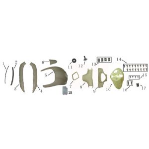 Kappen - Beplating voorzijde AGM E Nano