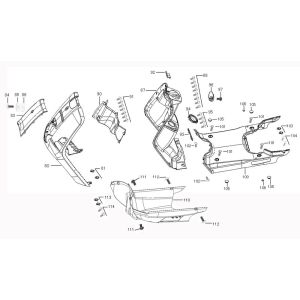 Kappen - Beplating voorzijde Benzhou ZN50QT-36 zwart
