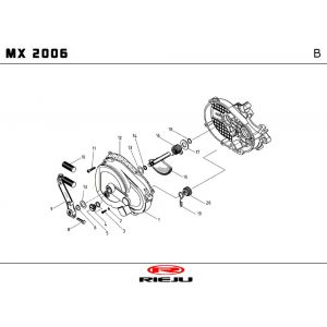 Kickstarter Rieju MX blauw 2010 2-takt