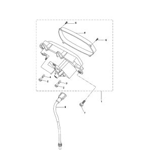 Kilometerteller - Cockpit - Kilometertellerkabel Yamaha Bw's 2-takt