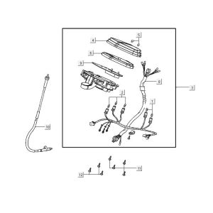 Kilometerteller - Cockpit Agility 16+ 125 Mat Metallic Silver