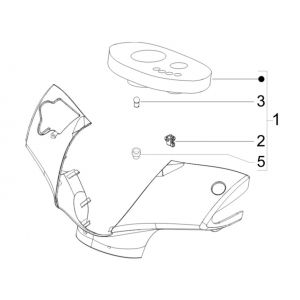 Kilometerteller - Cockpit Piaggio Zip 50 4-takt IGET 3V Euro 4