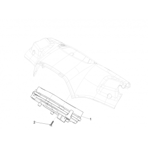 Kilometerteller - Cockpit Vespa Sprint 50 4-takt IGET 3V Euro 4