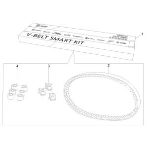 Kit v-snaar - Variateurrollen Vespa Sprint 125 3V IE ABS