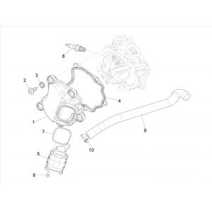 Kleppendeksel Vespa GTS 300 HPE 4V IE ABS Euro 4 2019