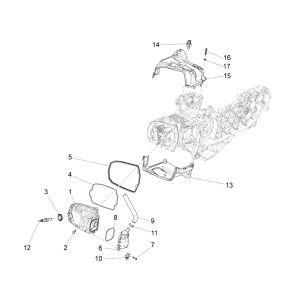 Kleppendeksel Piaggio Liberty 125 IGET 3V IE ABS Euro 4 2015-2019