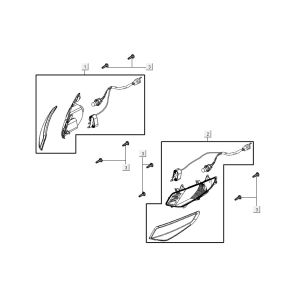 Knipperlichten voorzijde Agility 16+ 125 Mat Metallic Silver