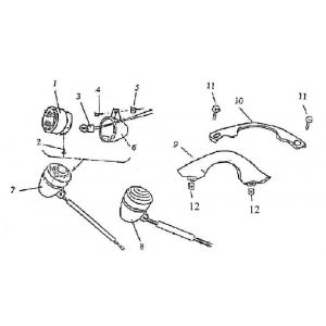 Knipperlichten voorzijde Benzhou Retro zwart