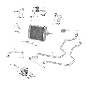 Radiateur - Koeling - Waterpomp Peugeot Speedfight 3 50 2-takt LC 2-takt