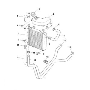 Radiateur - Koeling Yamaha Aerox 50 2-takt LC