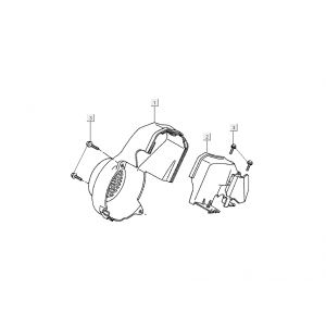 Koelkappen Kymco DJ 2-takt Zilver