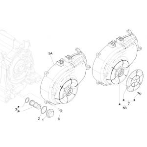Koelkap vliegwiel - Oliefilter Piaggio Zip 50 4-takt IGET 3V Euro 4