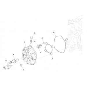 Cilinderkop - Bougie Piaggio NRG Power 50 2-takt LC Euro 4