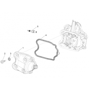 Kleppendeksel - Bougie Piaggio Beverly 350 Sport Touring Euro 3 2013-2014