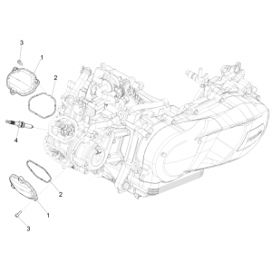 Kleppendeksel - Bougie Vespa GTS 125 IE ABS Euro 4 2019