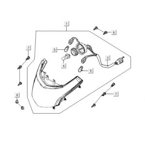 Koplamp Kymco New Dink 200i
