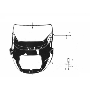 Koplampspoiler Zundapp GTS 50 529-028 en 029