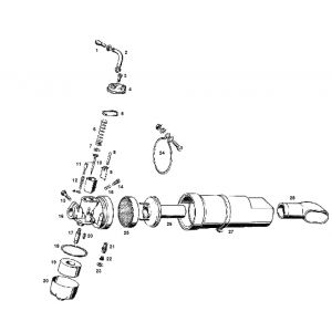 Carburateur Kreidler 3 versnellingen