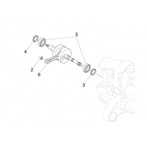 Krukas Piaggio Zip 50 SP 2-takt LC 2006-2013
