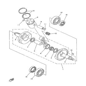 Krukas Yamaha DT-50 MX