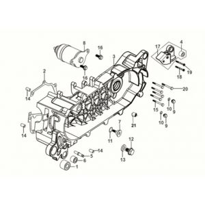 L. Crank case Sym Orbit III 50 E5