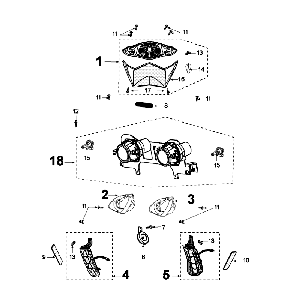 Koplamp - Achterlicht - Knipperlichten Peugeot Speedfight 4 50 4-takt AC Roodzwart