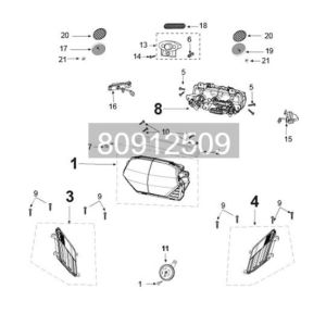 Light-turn-signal-horn Peugeot Tweet 125i E5 FL 2023-2025