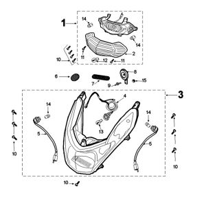 Lighting Peugeot Kisbee 2-takt