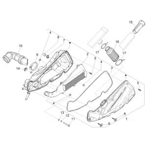 Luchtfilter Piaggio Liberty 125 IGET 3V ABS Euro 5