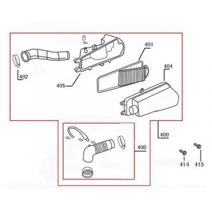 Luchtfilter China R8 flat mat antraciet