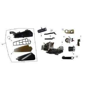 Luchtfilter Eagle-Wing Torino blauw wit