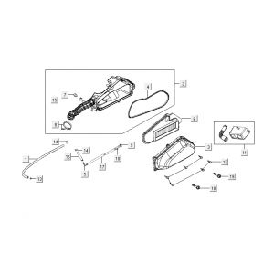 Luchtfilter Kymco Agility Fat 12' 4-takt oak metallic
