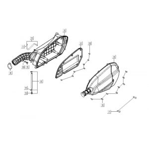 Luchtfilter Kymco Downtown 300i wit