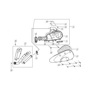 Luchtfilter Kymco Grand Dink 2-takt Zilver