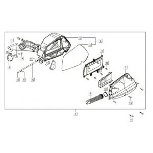 Luchtfilter Kymco Like 200i Wit