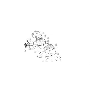Luchtfilter Kymco Super9 50 2-takt AC nieuw model rood