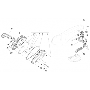 Luchtfilter Piaggio Fly 125 IE 4-takt 3V Euro 3