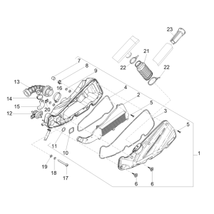 Luchtfilter Piaggio Liberty 50 4-takt AC IGET 3V Euro 5