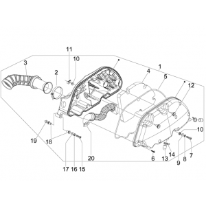 Luchtfilter Piaggio MP3 300 LT Sport 2009-2014