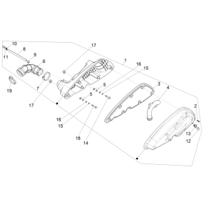 Luchtfilter Piaggio MP3 350 Maxi Sport ABS Euro 4 2018-2020