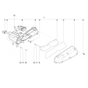 Luchtfilter Piaggio Zip 50 SP 2-takt LC 2006-2013