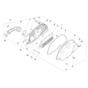 Luchtfilter Vespa GTS 125 IE ABS Euro 5 2021