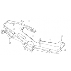 Motorscherm links Niu M+ Sport zilver