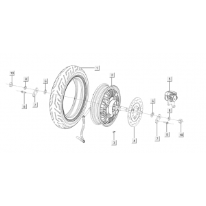 Achterwiel - Motor Niu M+ Sport