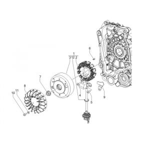 Ontsteking - Stator - Vliegwiel Vespa Sprint 50 2-takt AC