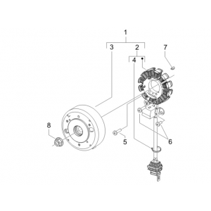 Ontsteking - Stator - Vliegwiel Gilera Runner 50 SP 50 2-takt LC 2010-2017