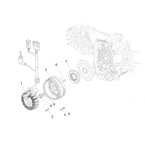Ontsteking - Stator - Vliegwiel Piaggio MP3 500 LT Business 2014-2016