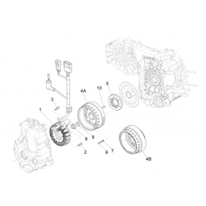Ontsteking - Stator - Vliegwiel Vespa GTS 300 ie 2008-2016 (met en zonder ABS)
